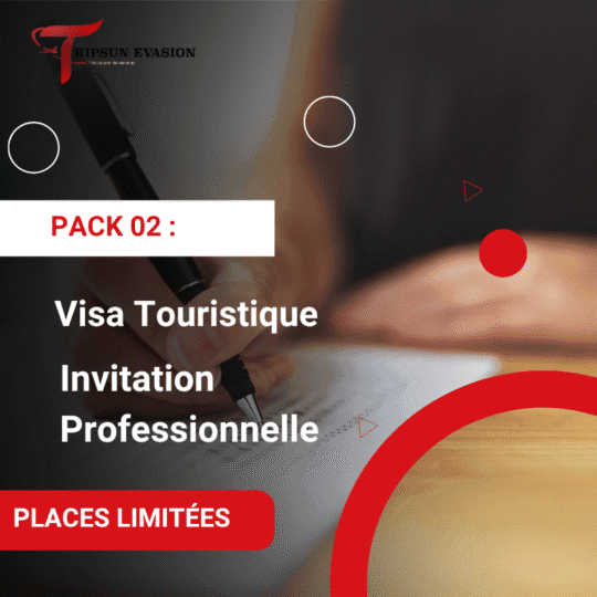Pack 02 : Visa Touristique + Invitation Professionnelle – Canada